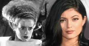 Kylie Jenner Shows Off Amazing Bride of Frankenstein Halloween Costume