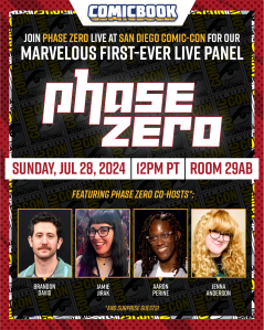 Phase Zero to Host Marvelous First-Ever San Diego Comic-Con Panel