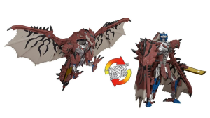 Transformers and Monster Hunter Team Up For Rathalos Prime Crossover Figure